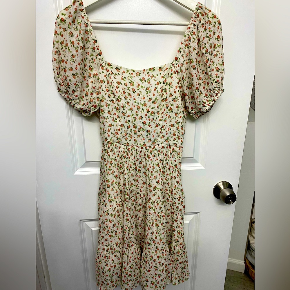 1.State brand floral  backless summer dress. Tags removed but never used.